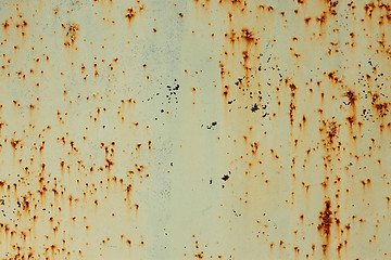 Image showing Old painted metal surface