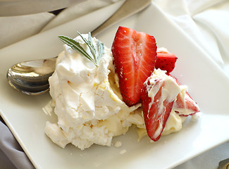 Image showing Strawberry Pavlova