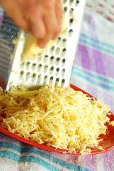 Image showing Grated cheese