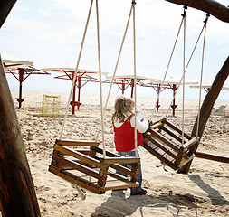 Image showing Play spot on the beach