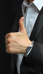 Image showing hands make thumbs up