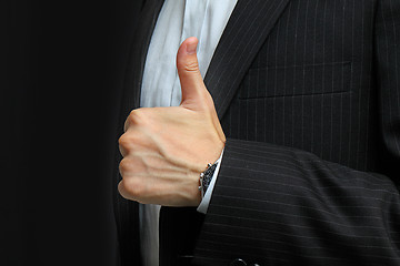 Image showing hands make thumbs up