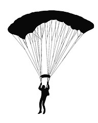 Image showing Sky Diver with parachute