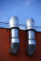 Image showing Pipes of ventilation