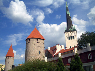 Image showing Tallinn Old Town wall
