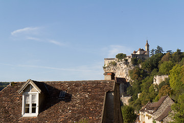 Image showing Rocamadour on its spur