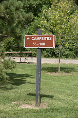 Image showing Sleepy Hollow state park camp site