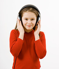 Image showing girl with headphones