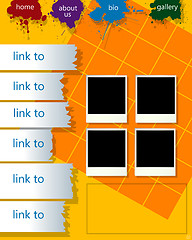 Image showing Conceptual web page layout