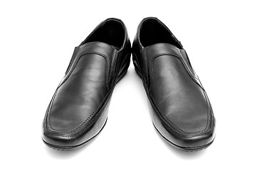 Image showing Pair of black man's shoes