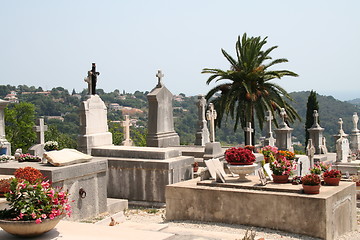 Image showing Old cemetery in St-Paul de Vence