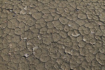 Image showing dry soil with crack 