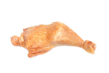 Image showing chicken leg on a white background 