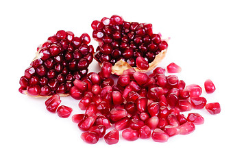 Image showing pomegranate isolated on white background 