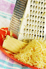 Image showing Grated cheese