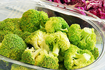 Image showing Colorful vegetables in steamer