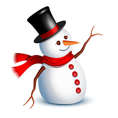 Image showing Snowman greeting