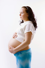 Image showing Pregnant young woman