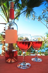 Image showing two wineglasses
