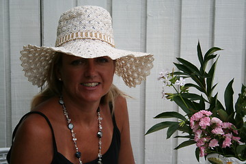 Image showing Beautiful woman in hat