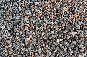 Image showing Closeup of black coal lumps