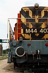 Image showing Old train against white background