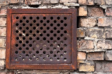 Image showing Abandoned industrial wall