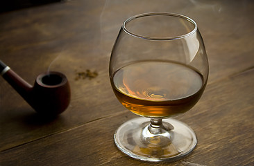 Image showing Brandy and pipe I