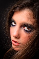 Image showing Extreme makeup on a fashion model