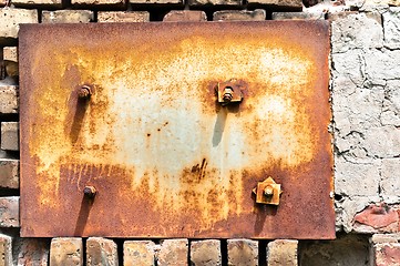 Image showing Abandoned industrial wall