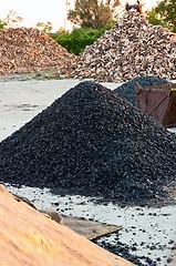 Image showing Firewood and coal ready for the winter cold