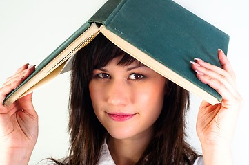 Image showing Student girl with joyful expression