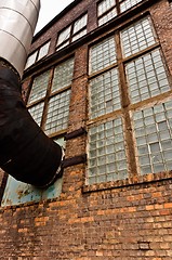 Image showing Angle shot of an industrial building with ventilation shaft