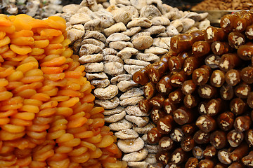 Image showing Assortment of dried fruits