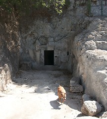 Image showing Old jewish caves in Beit Shearim