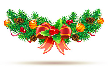 Image showing Christmas decorative composition