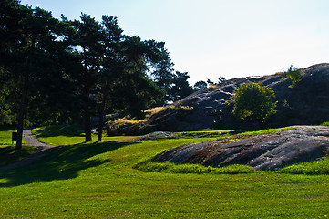 Image showing Park with huge rocks