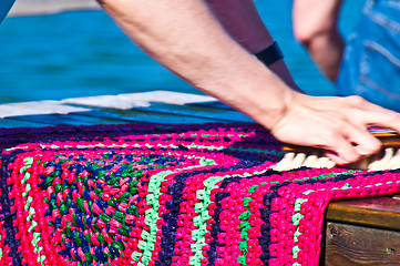 Image showing Carpet washing