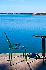 Image showing Sitting at the sea