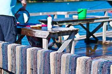 Image showing Carpet washing