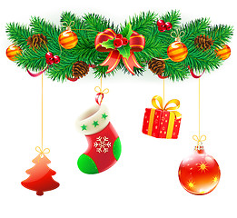 Image showing Christmas decorative composition