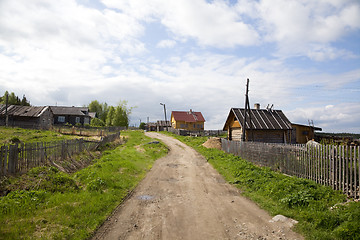 Image showing Kovda old Russian village. Summer.