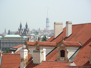 Image showing Prague roofs