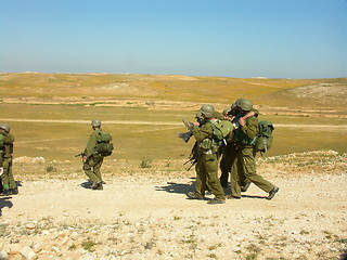 Image showing  injured soldier 