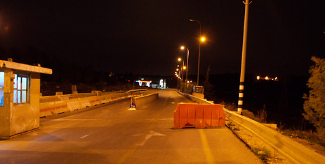 Image showing Israeli army check post 