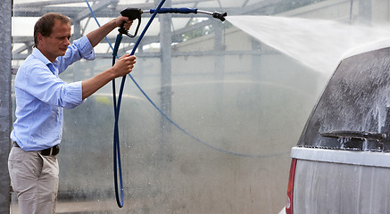 Image showing At the car wash