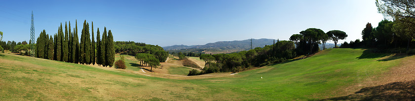 Image showing Golf course panorama