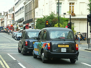 Image showing old london taxi