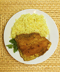 Image showing fried breaded tilapia