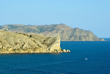 Image showing Alchak cape and Meganom cape. Black sea. Crimea. Ukraine